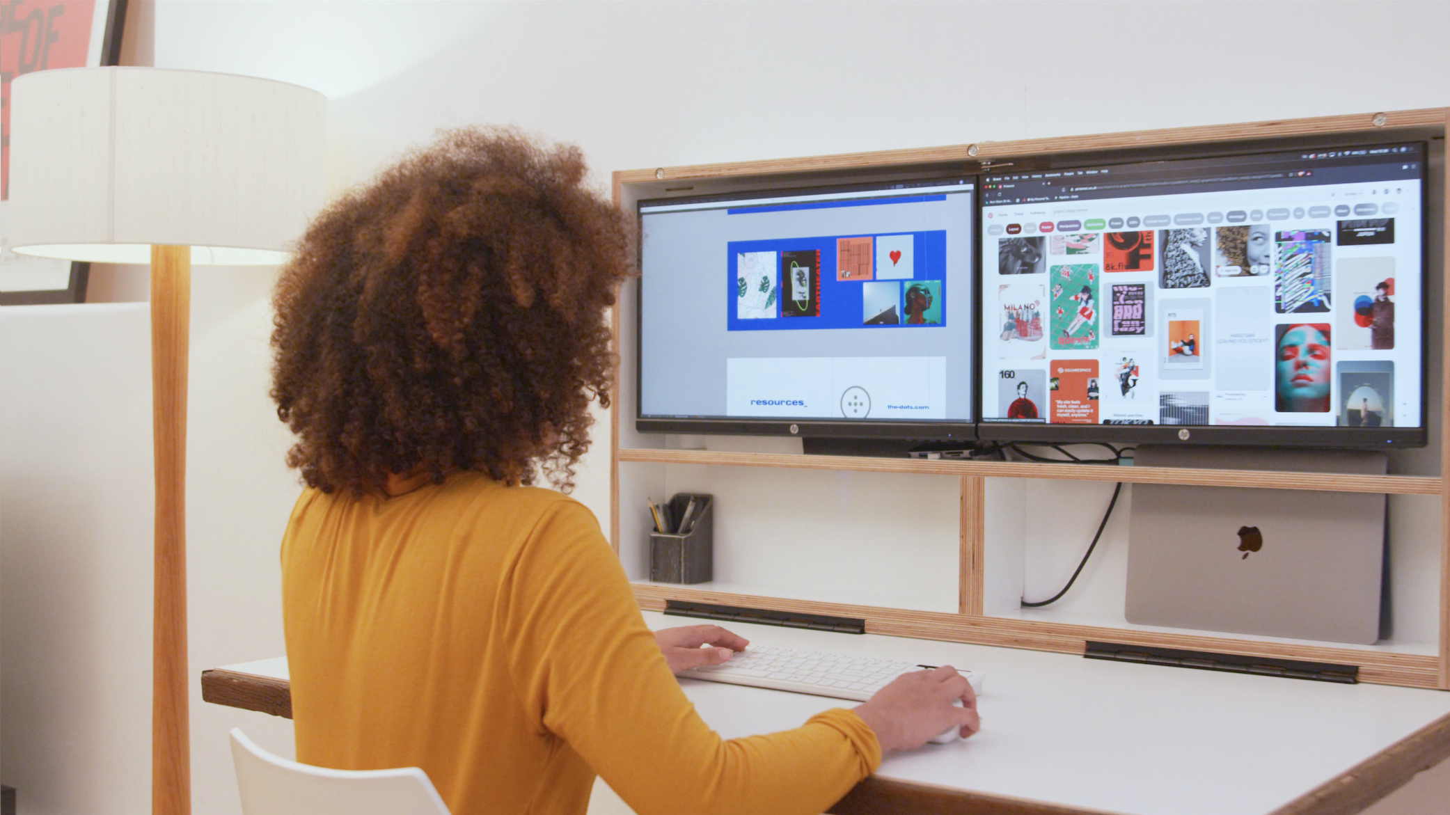 DropTop home workstation folds up into a wall mounted art piece